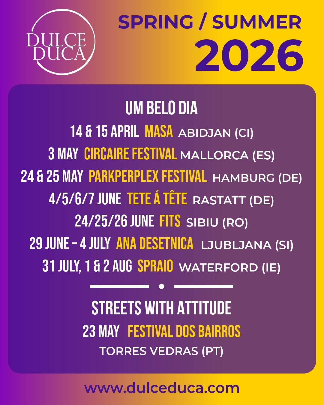 Dulce Duca Summer Tour